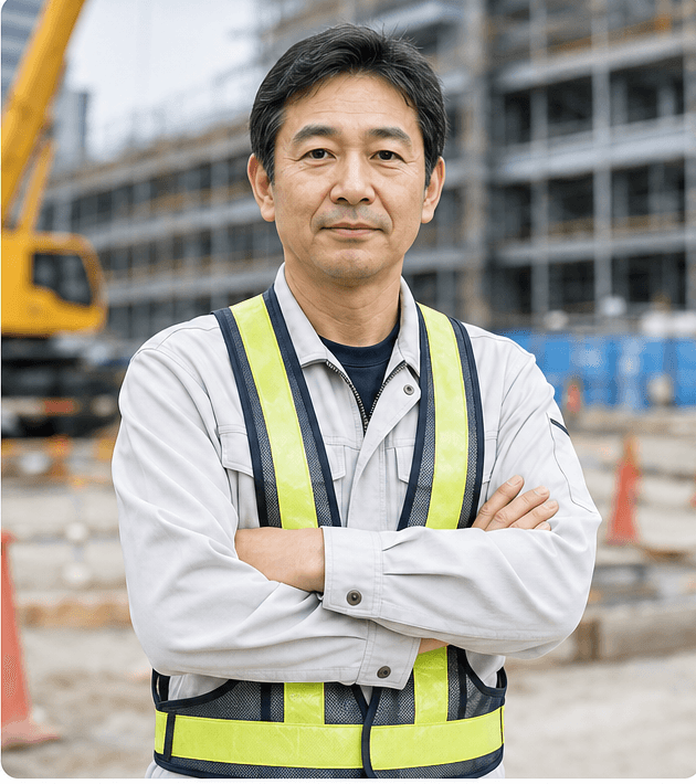 建設現場責任者の導入インタビューイメージ